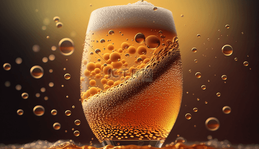 啤酒创意背景图片_夏季啤酒创意背景