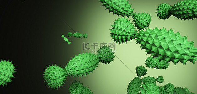 病毒c4d背景图片_细菌病毒c4d病毒繁殖