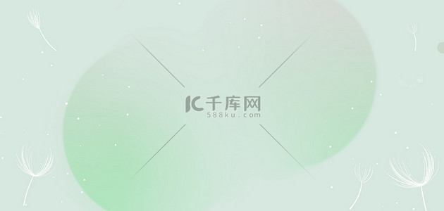 简约色块底纹绿色清新banner