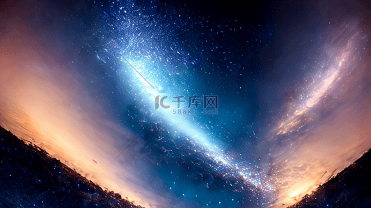 银河星云背景图片_璀璨的星云银河系