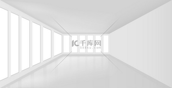 c4d模型房间背景图片_孤立在白色背景上的白色房间室内