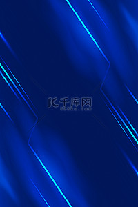 蓝色商务科技海报背景图片_商务科技光效光线蓝色大气海报背景