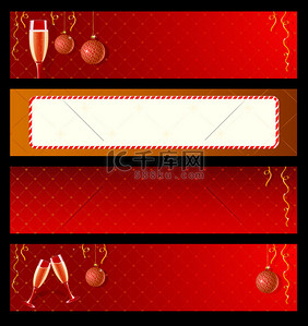 border背景图片_Set of vector labels for New Year