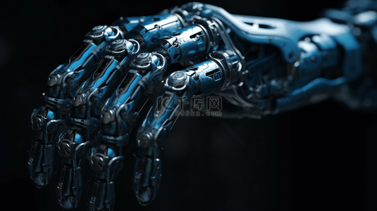 未来科技场景背景图片_机械臂未来科技大数据人工智能科幻场景