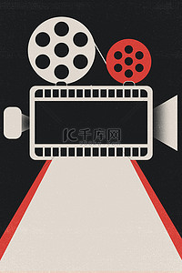 电影logo背景图片_电影背景放映机