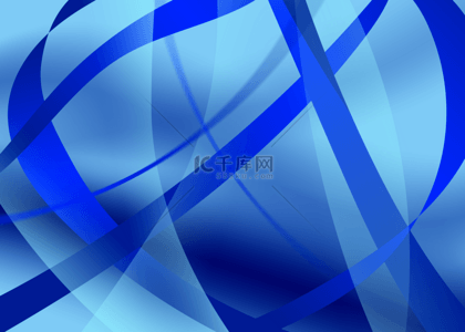 蓝色波浪梦幻背景图片_抽象波浪曲线渐变蓝色背景