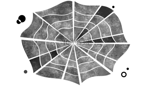 对称黑白图案背景图片_蜘蛛网线条粗糙条纹几何背景