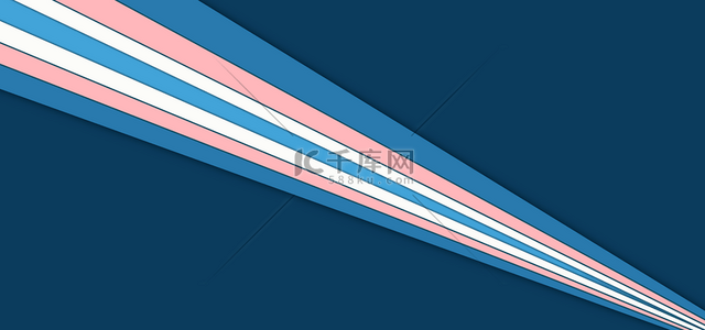 彩色简约几何图案背景图片_蓝色粉色射线对角线透视色块背景