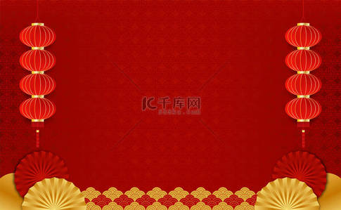 Postcard for Happy Chinese new year. chinese traditional. Chinese background of vector