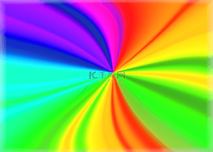 彩虹抽象风格线条彩色渐变背景