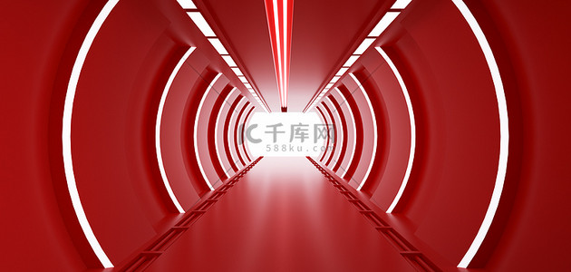 c4d空间隧道背景图片_隧道空间光效空间