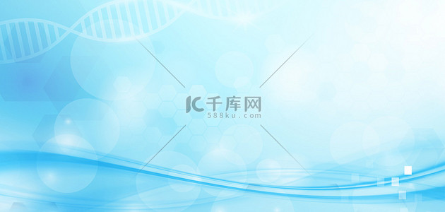 基因蓝色背景图片_商务科技医疗医学蓝色简约海报背景