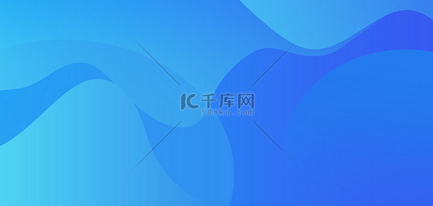 简约图形海报背景图片_简约几何图形蓝色渐变背景海报