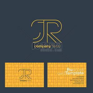 线版式设计背景图片_Jr 线字母徽标