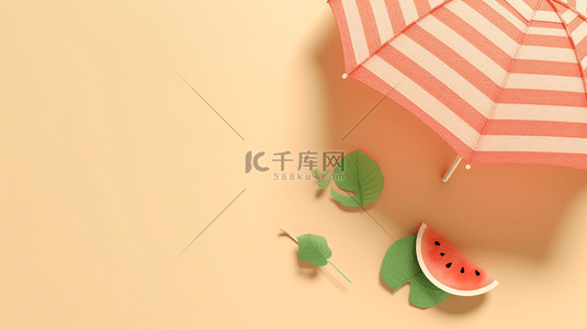 彩色夏季休闲度假背景