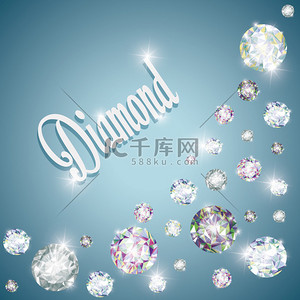 luxury背景图片_Diamond icon. Elegant concept. Gem design
