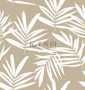 棕榈背景背景图片_热带叶型