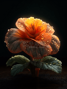 立体背景图片_3D立体花朵绘图