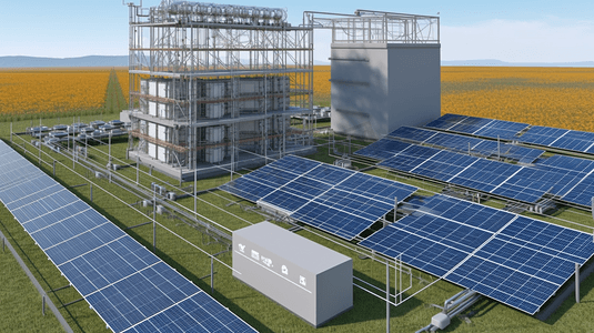 太阳能光伏板新能源清洁能源发电电力工程14