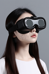 虚拟现实现实摄影照片_VR虚拟现实科技VR眼镜男人29