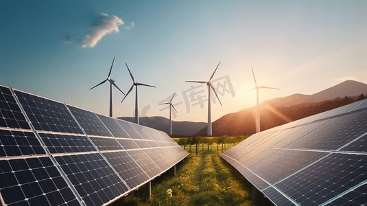 太阳能光伏板新能源清洁能源发电电力工程49