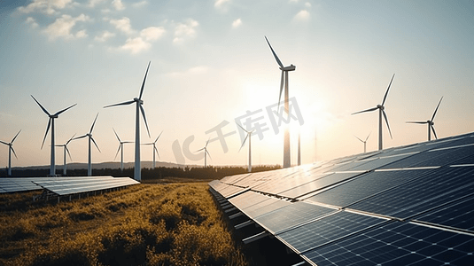 太阳能光伏板新能源清洁能源发电电力工程35