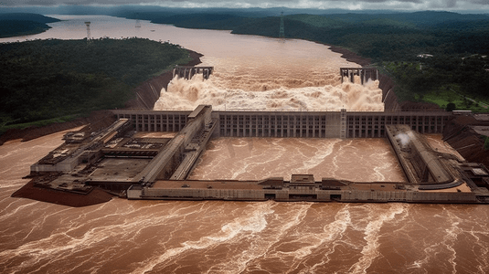 水利工程水力发电生产洪水水坝1