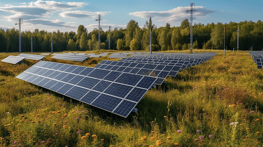 太阳能光伏板新能源清洁能源发电电力工程23