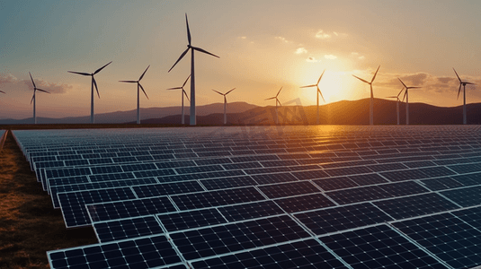 太阳能光伏板新能源清洁能源发电电力工程45