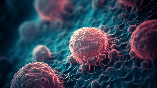 细胞背景图片_显微镜下正常人类细胞