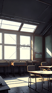 学校室内背景图片_学校教室一间空教室