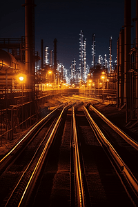工业炼油厂高清摄影图