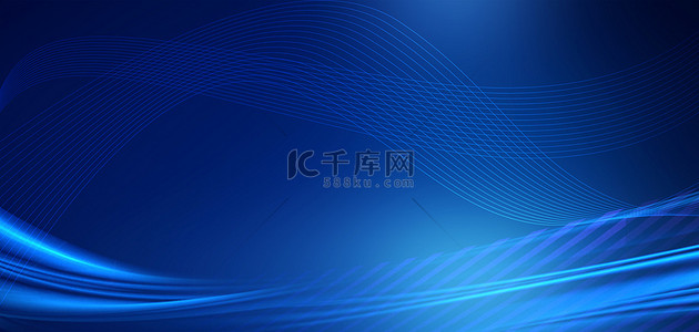 动感科技背景图片_商务科技线条蓝色大气海报banner背景