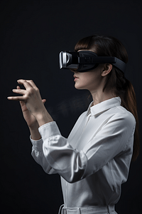 智能设备摄影照片_VR智能设备虚拟现实
