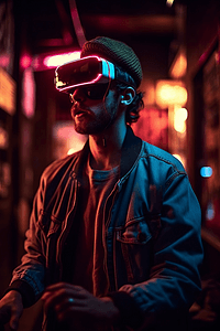 vr虚拟现实摄影照片_VR智能设备虚拟现实