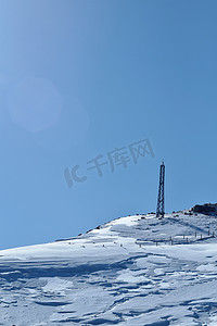 长白山雪山美景天池