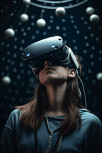 vr设备摄影照片_VR智能穿戴设备