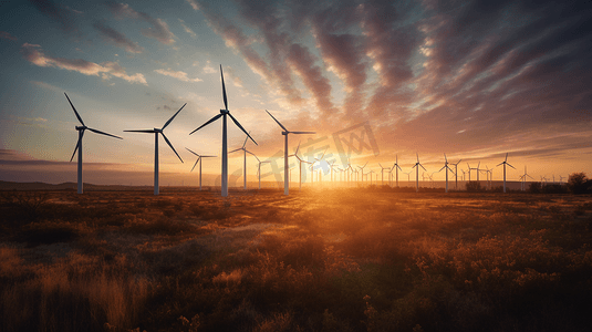风力太阳能新能源摄影