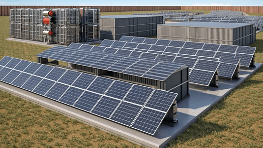 光伏运维摄影照片_新能源清洁能源光伏板太阳能发电摄影图