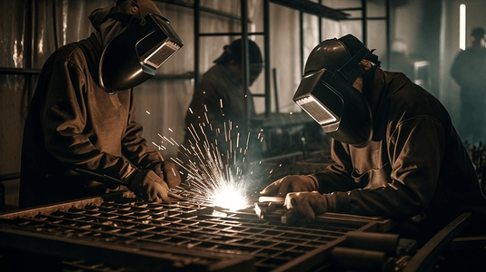 工业生产机械焊接焊工29