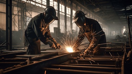工业生产机械焊接焊工30