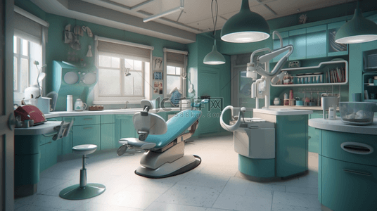 牙医背景图片_牙医诊所手术室空间