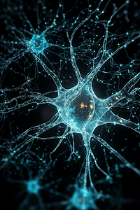 3D孤立背景下的神经元细胞