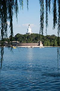 亭台楼阁图片摄影照片_北京北海公园