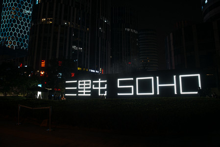 北京三里屯SOHO夜景