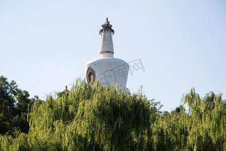 北京北海摄影照片_北京北海公园白塔