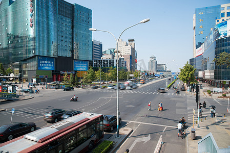 公路公路海报摄影照片_北京城市建筑