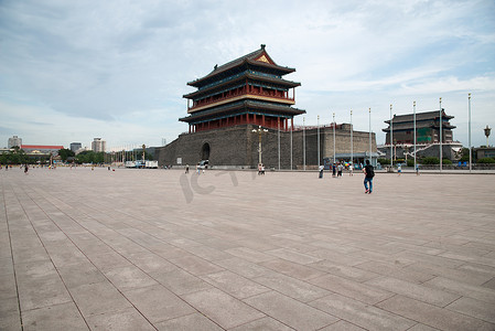 门门楼摄影照片_北京前门城楼