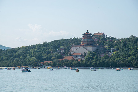 昆明湖摄影照片_北京颐和园
