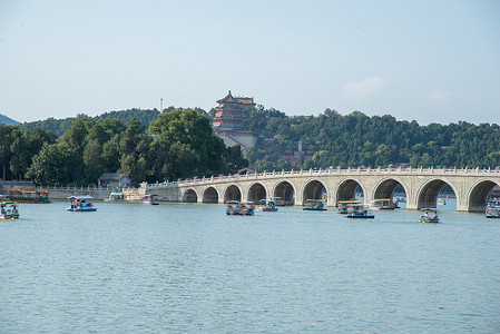 保护河流摄影照片_北京颐和园